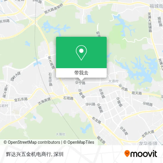 辉达兴五金机电商行地图