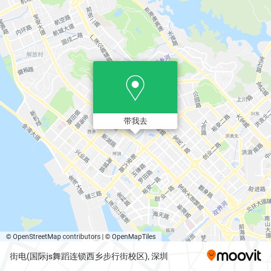 街电(国际js舞蹈连锁西乡步行街校区)地图