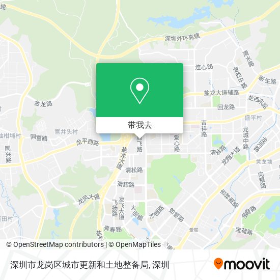 深圳市龙岗区城市更新和土地整备局地图