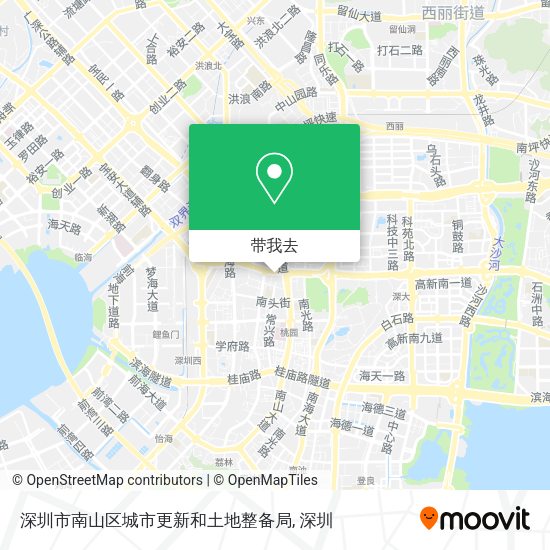 深圳市南山区城市更新和土地整备局地图