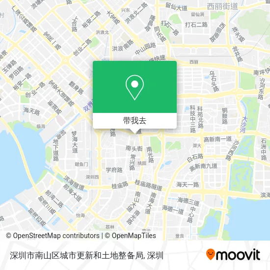 深圳市南山区城市更新和土地整备局地图