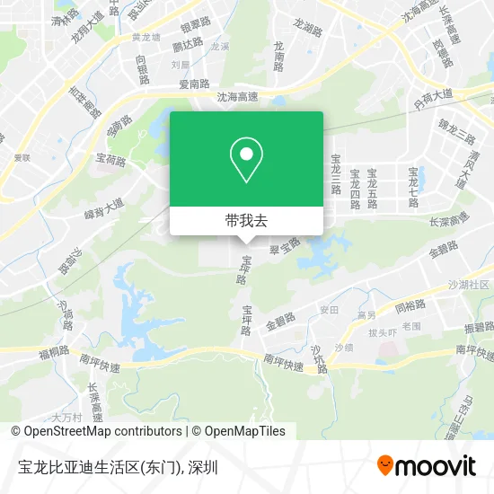 宝龙比亚迪生活区(东门)地图