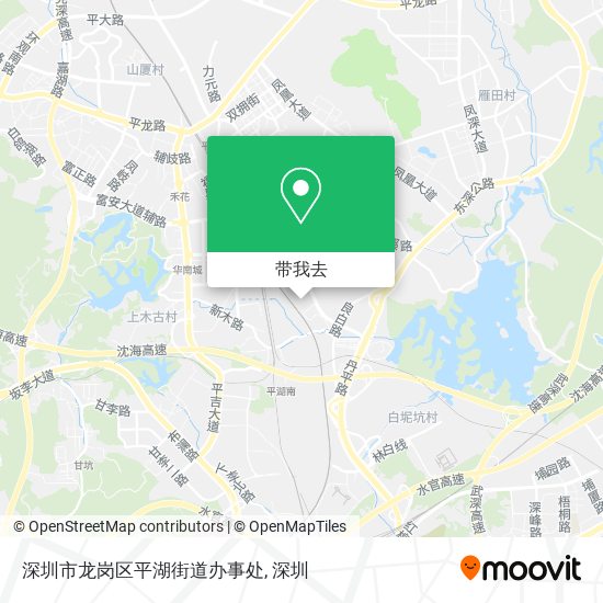 深圳市龙岗区平湖街道办事处地图