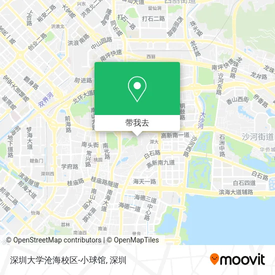 深圳大学沧海校区-小球馆地图
