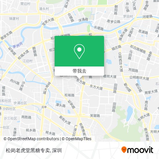 松岗老虎堂黑糖专卖地图