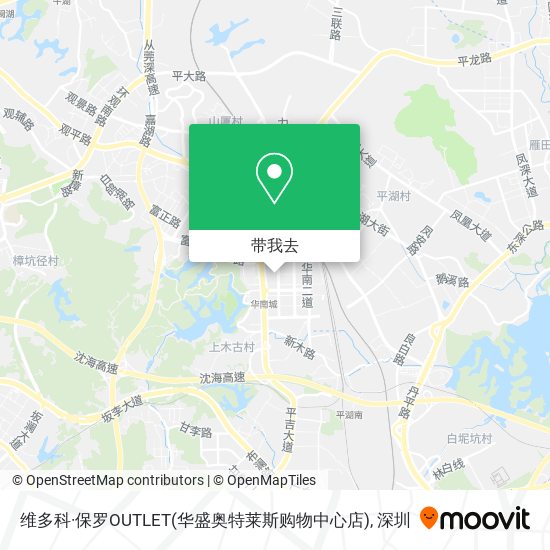 维多科·保罗OUTLET(华盛奥特莱斯购物中心店)地图