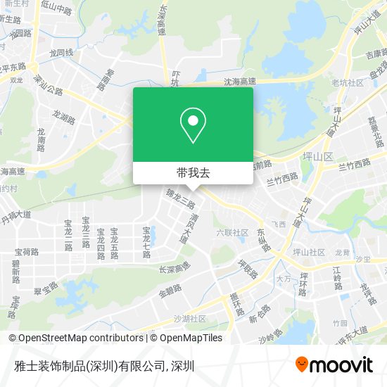 雅士装饰制品(深圳)有限公司地图