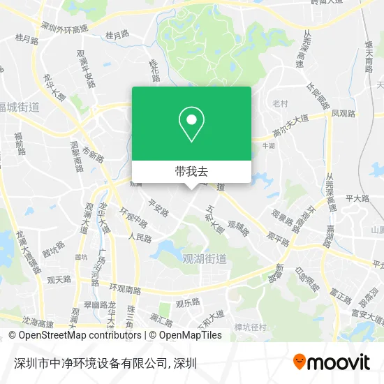深圳市中净环境设备有限公司地图