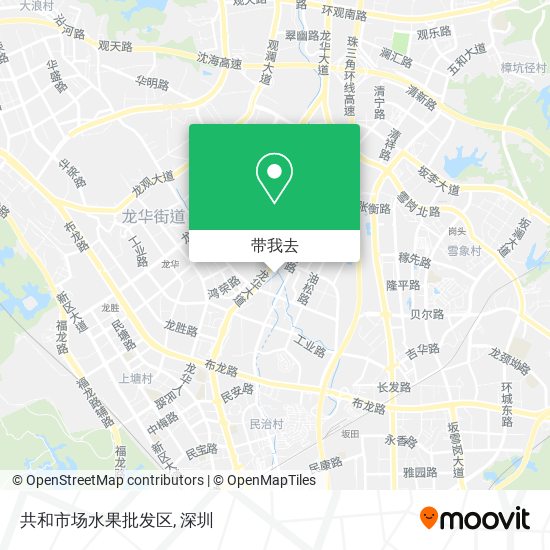 共和市场水果批发区地图