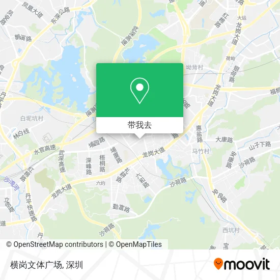 横岗文体广场地图