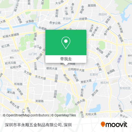 深圳市丰永顺五金制品有限公司地图