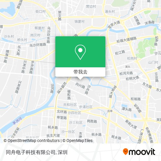 同舟电子科技有限公司地图