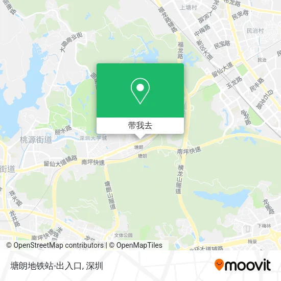 塘朗地铁站-出入口地图