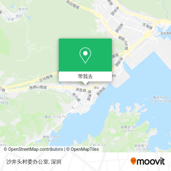沙井头村委办公室地图