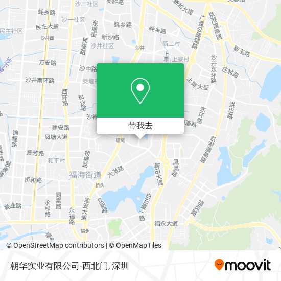 朝华实业有限公司-西北门地图