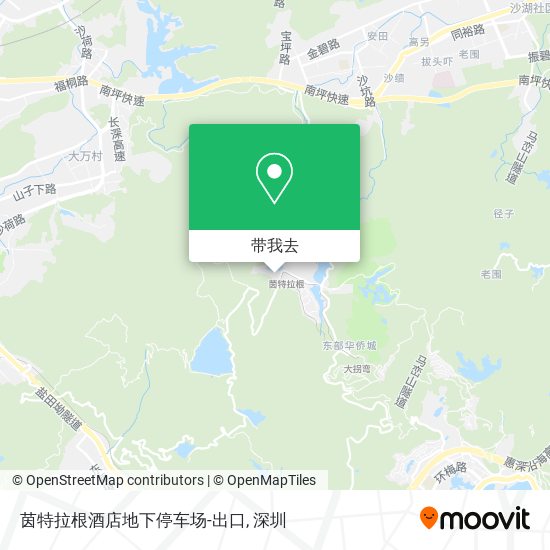 茵特拉根酒店地下停车场-出口地图