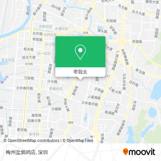 梅州盐焗鸡店地图