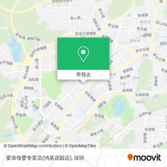 爱亲母婴专卖店(鸿基花园店)地图