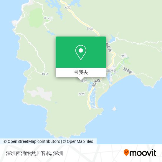 深圳西涌怡然居客栈地图