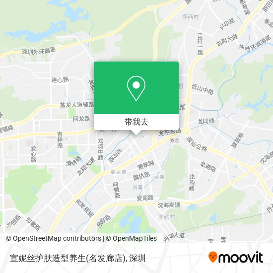 宣妮丝护肤造型养生(名发廊店)地图