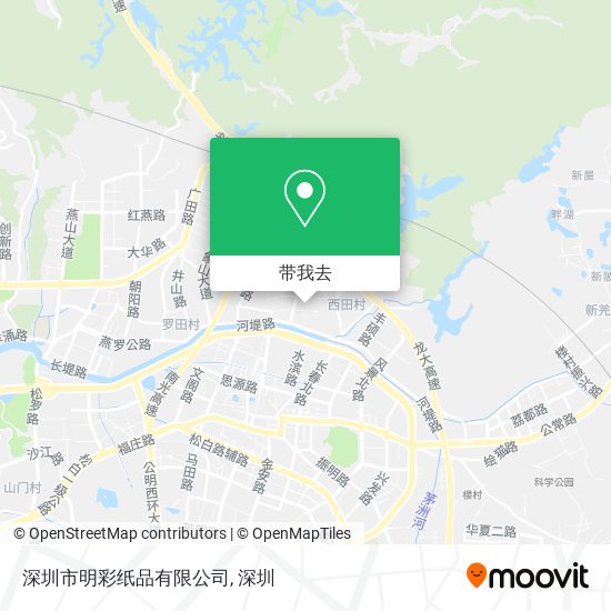 深圳市明彩纸品有限公司地图