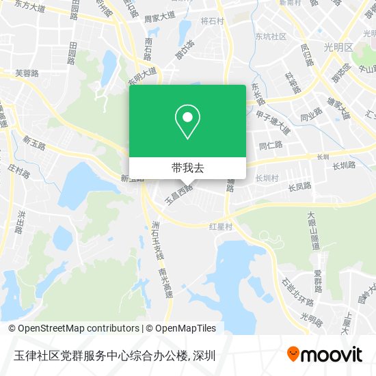 玉律社区党群服务中心综合办公楼地图