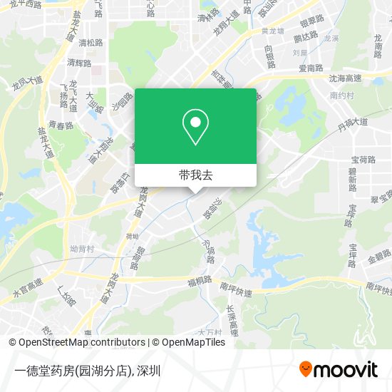 一德堂药房(园湖分店)地图