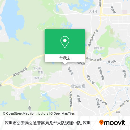 深圳市公安局交通警察局龙华大队观澜中队地图
