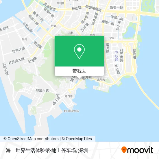 海上世界生活体验馆-地上停车场地图