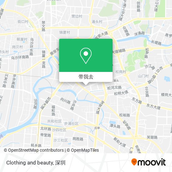 Clothing and beauty地图