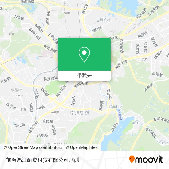 前海鸿江融资租赁有限公司地图