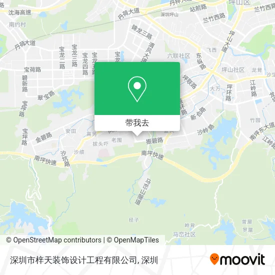 深圳市梓天装饰设计工程有限公司地图