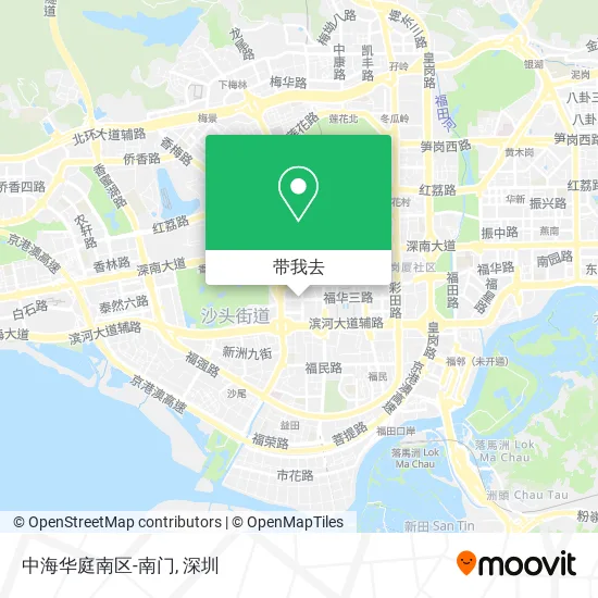 中海华庭南区-南门地图