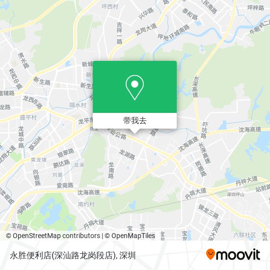 永胜便利店(深汕路龙岗段店)地图