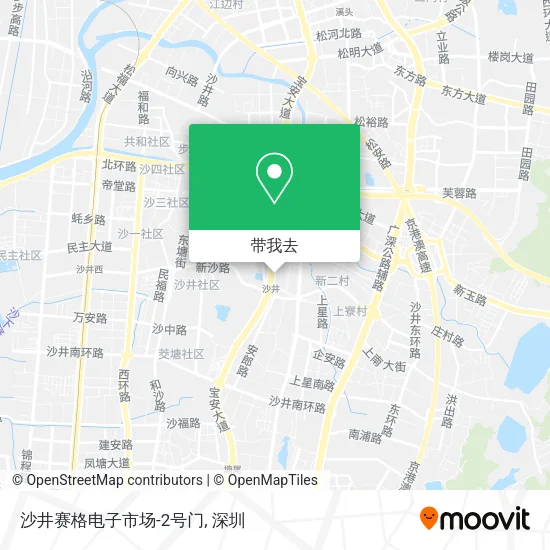 沙井赛格电子市场-2号门地图