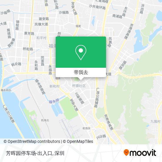 芳晖园停车场-出入口地图