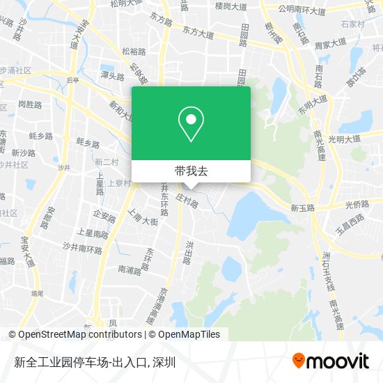 新全工业园停车场-出入口地图