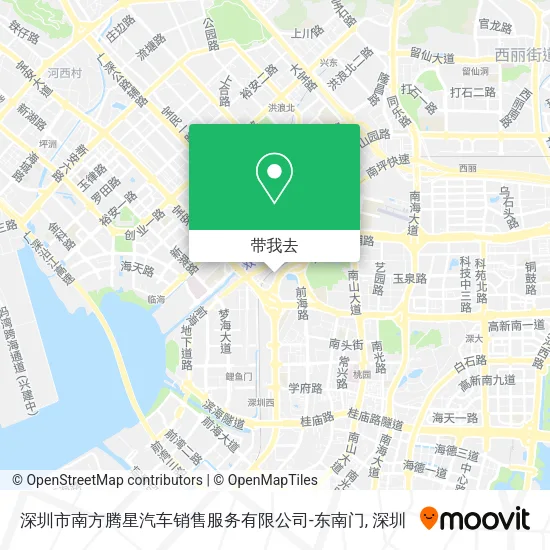 深圳市南方腾星汽车销售服务有限公司-东南门地图