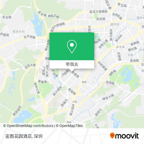 蓝图花园酒店地图