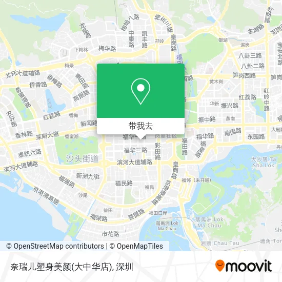 奈瑞儿塑身美颜(大中华店)地图