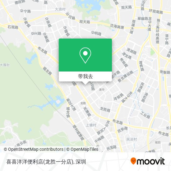 喜喜洋洋便利店(龙胜一分店)地图