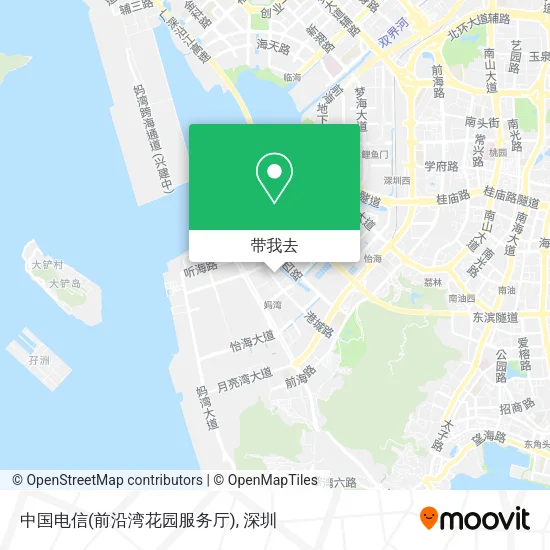 中国电信(前沿湾花园服务厅)地图