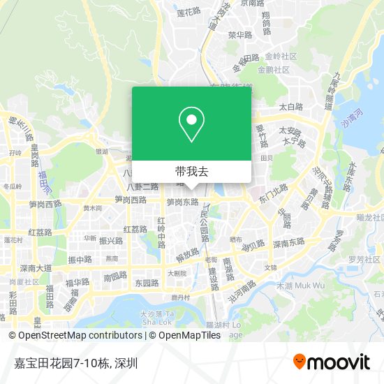 嘉宝田花园7-10栋地图