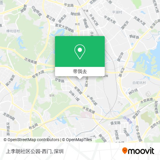 上李朗社区公园-西门地图