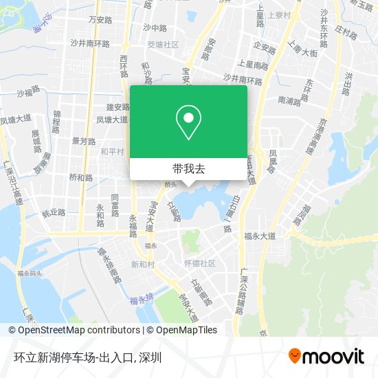 环立新湖停车场-出入口地图