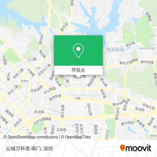 云城万科里-南门地图
