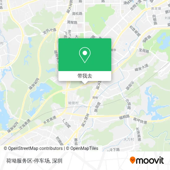 荷坳服务区-停车场地图