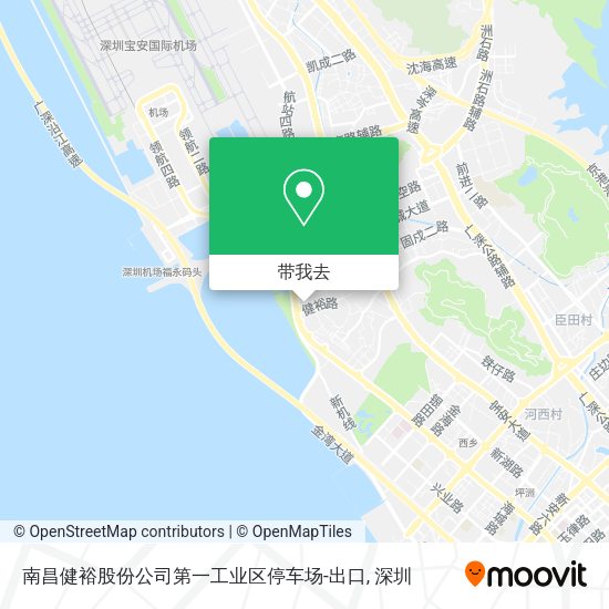 南昌健裕股份公司第一工业区停车场-出口地图