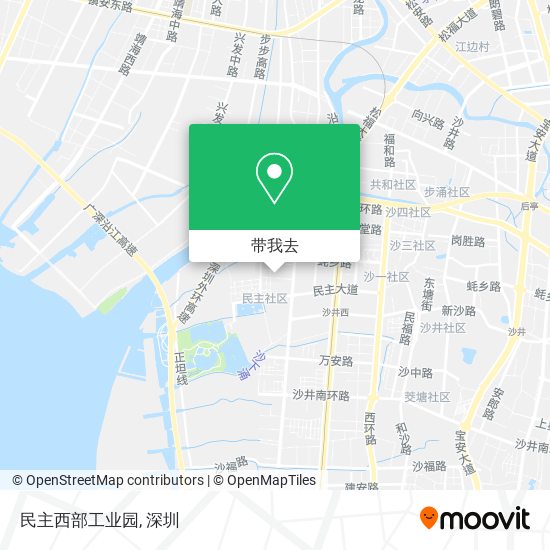 民主西部工业园地图