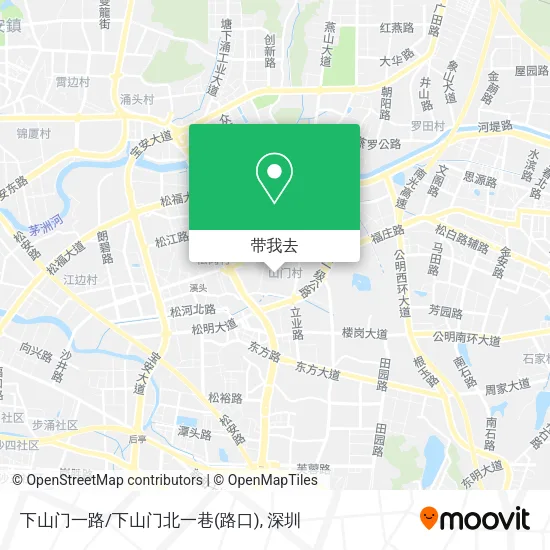 下山门一路/下山门北一巷(路口)地图